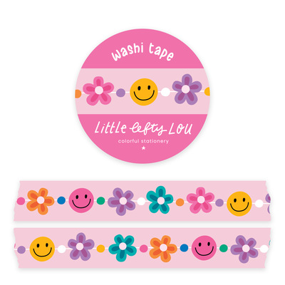 Washi Tape - BFF Smiley & Flower