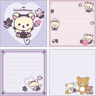 Korilakkuma Memoblok Vierkant - Little Devil Feeling - Purple