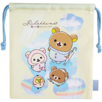 Drawstring Bag - Rilakkuma - Rainy Day