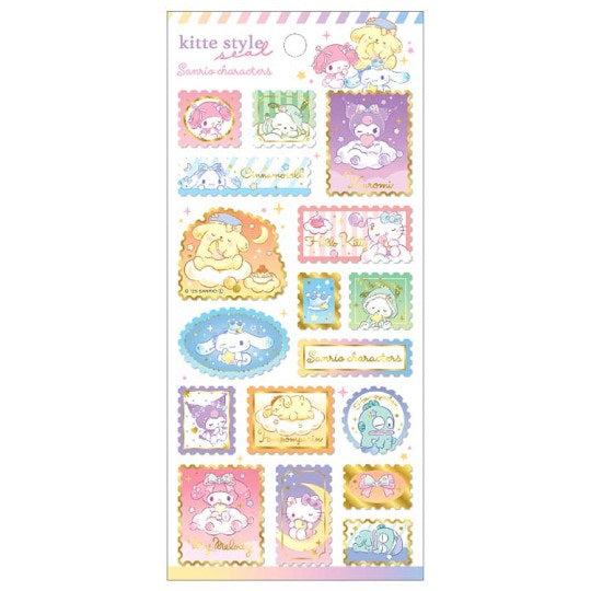 Stickervel Gold Accent Stamp - Sanrio Characters
