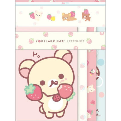 Briefpapierset - Korilakkuma Full of Strawberry Day - Strawberry