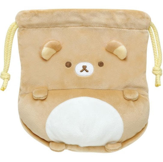 San-X Round Belly Drawstring Bag -  Rilakkuma