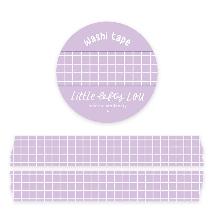 Washi Tape - Lilac grid