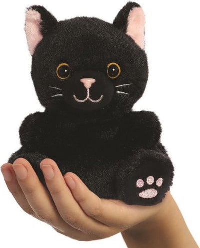 Black Cat Palm Pal Plush - 13 cm