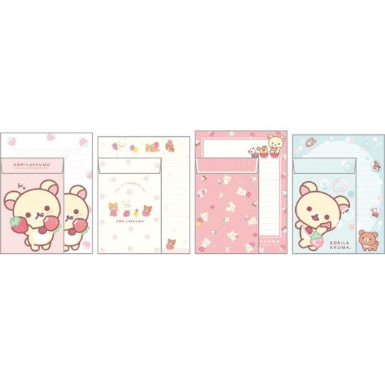 Briefpapierset - Korilakkuma Full of Strawberry Day - Strawberry