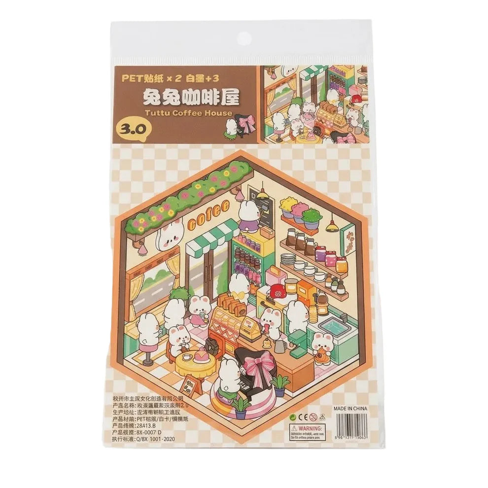 BYO Kawaii Sticker World - Summer Break - DIY Sticker Scene Set