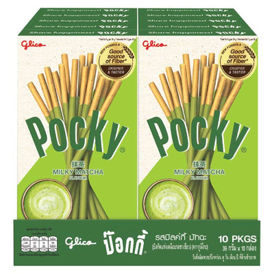10 Pack - Pocky - Milky Matcha THT 24-7-2025