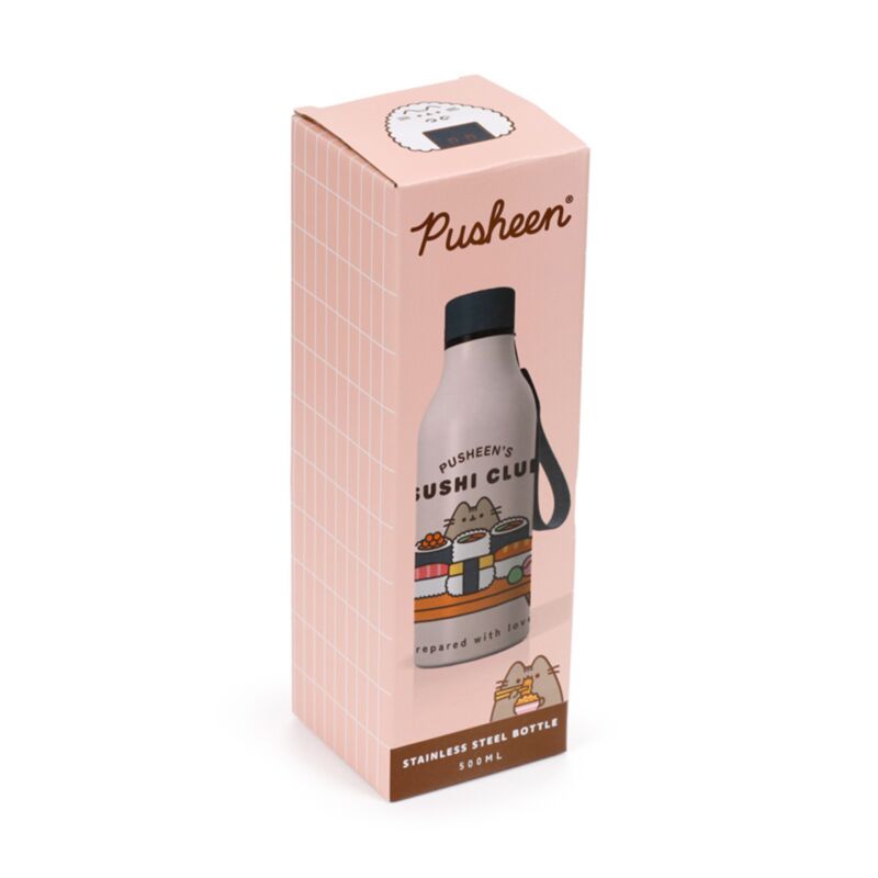 Drinkfles Pusheen Sushi Club - (RVS) 500ml