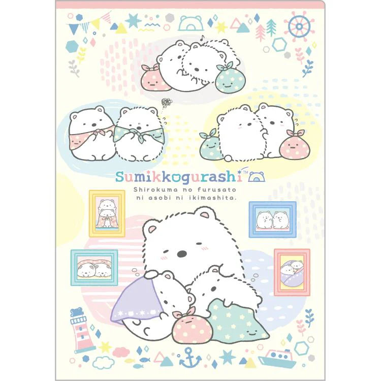 A5 Mini Insteekmap - Sumikko Gurashi Shirokuma´s Hometown Theme - Sleeping