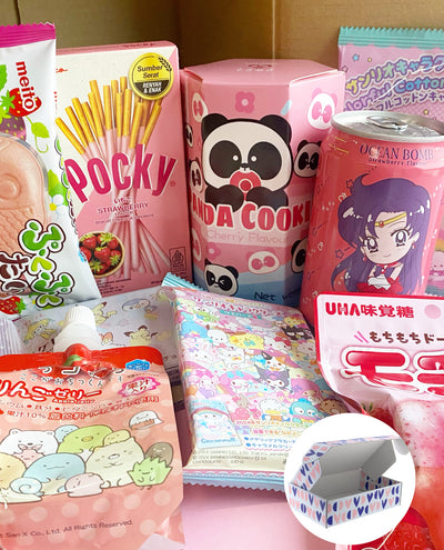 Japanese Pink Kawaii Snack Bundle 💖 - 9 items