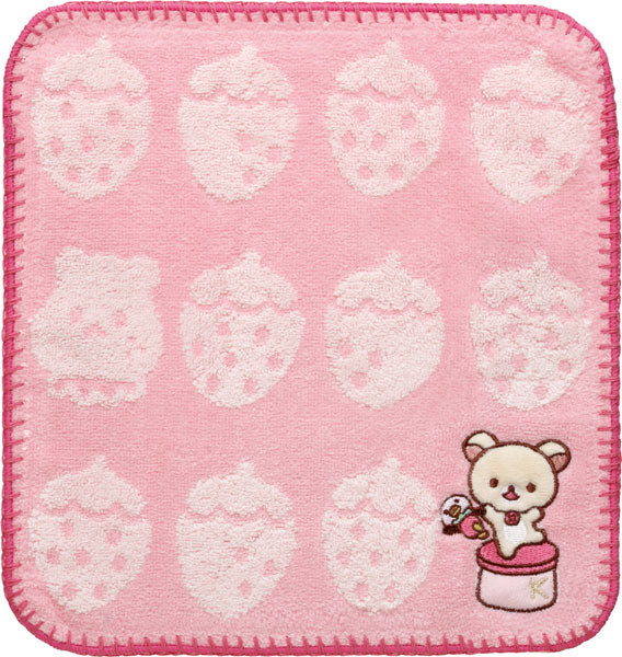 Mini Handdoekje 25 cm x 25 cm - Korilakkuma - Full of Strawberry Day