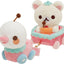 Korilakkuma Mini Plush Set van 2 - Full of Strawberry Day