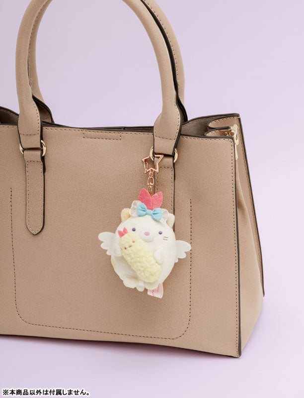 Sumikko Gurashi Plush Keychain - Angelic Idol - Neko & Ebifurai no Shippo