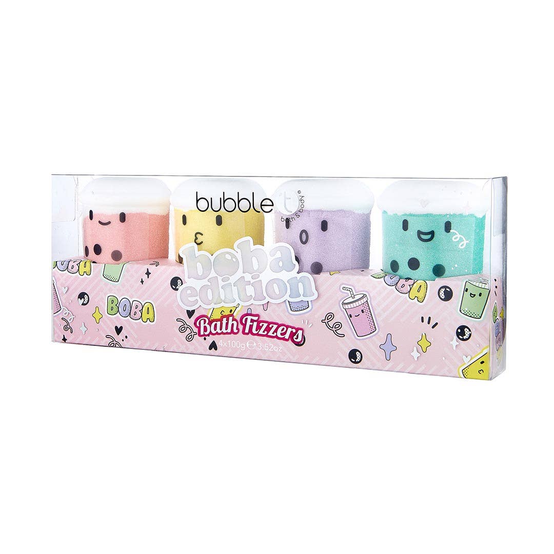 Bubble T Bath Bomb cadeauset - Boba Edition (4 x 100 g)