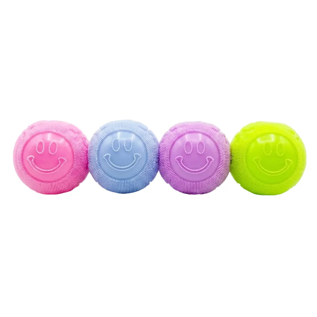 Squishy Fuzzy Happy Ball - Flower Power