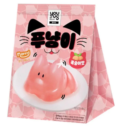GS Punyangi Peach Pudding Jelly Cat Shape