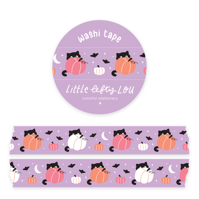 Washi Tape - Pastel Pumpkin Cats