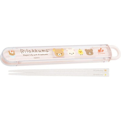 Rilakkuma Chopsticks Set in bewaarbakje - Bruin