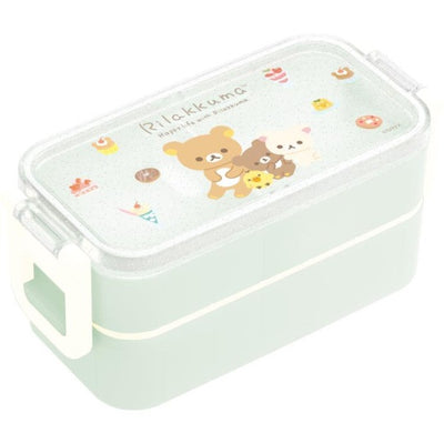 Lunchbox 2 layer - Rilakkuma - Met Chopsticks