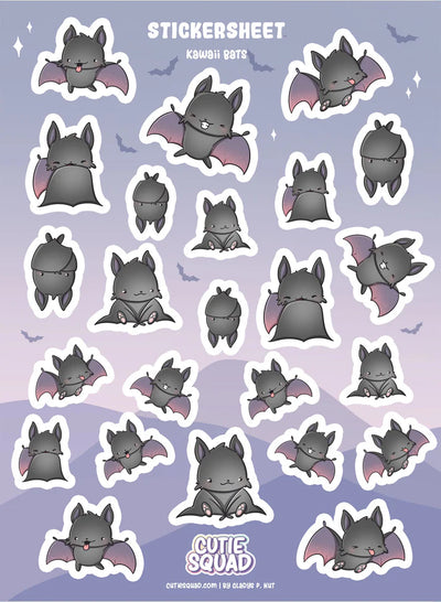 Stickervel - Kawaii Bats - CutieSquad