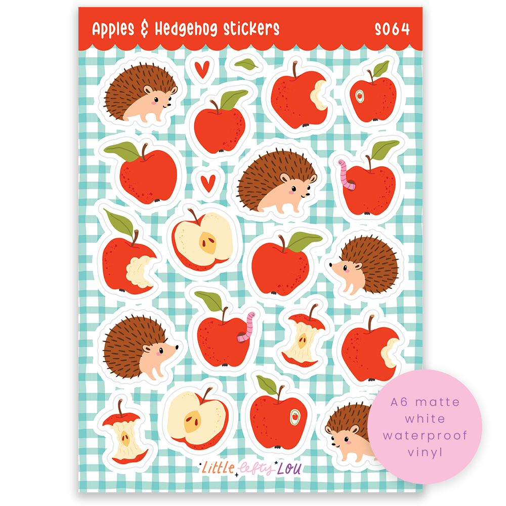 Stickervel A6 Appels & Egels - Little Lefty Lou