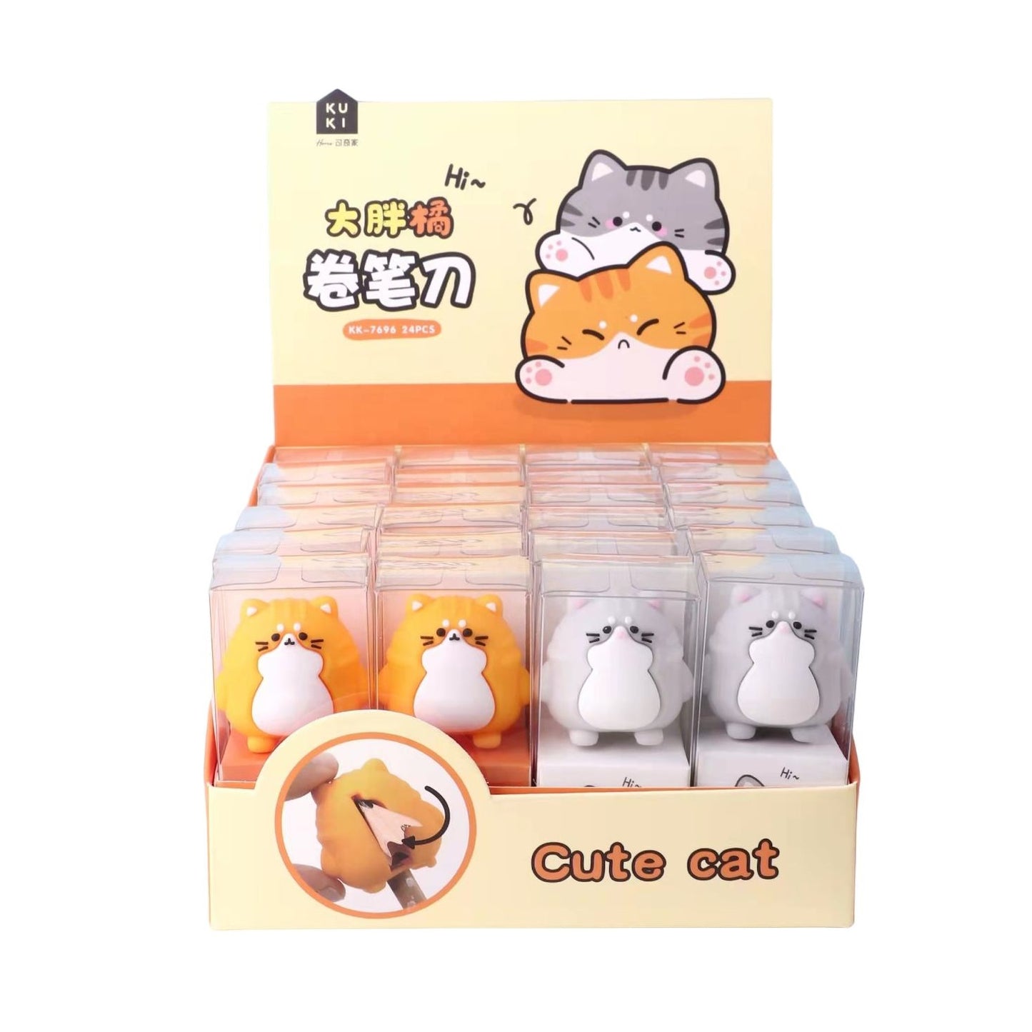 Puntenslijper Cute Cat - Kies je kleur