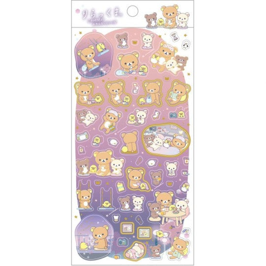 Stickervel San-X Rilakkuma - Drowsy with You - Tea Time