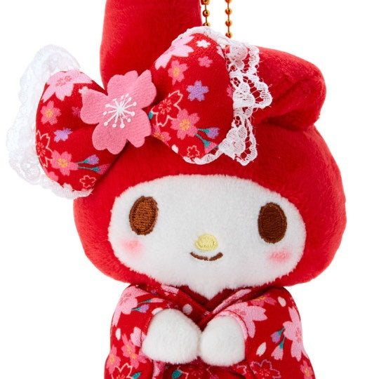 Sanrio My Melody Plush with Keychain - Sakura Kimono