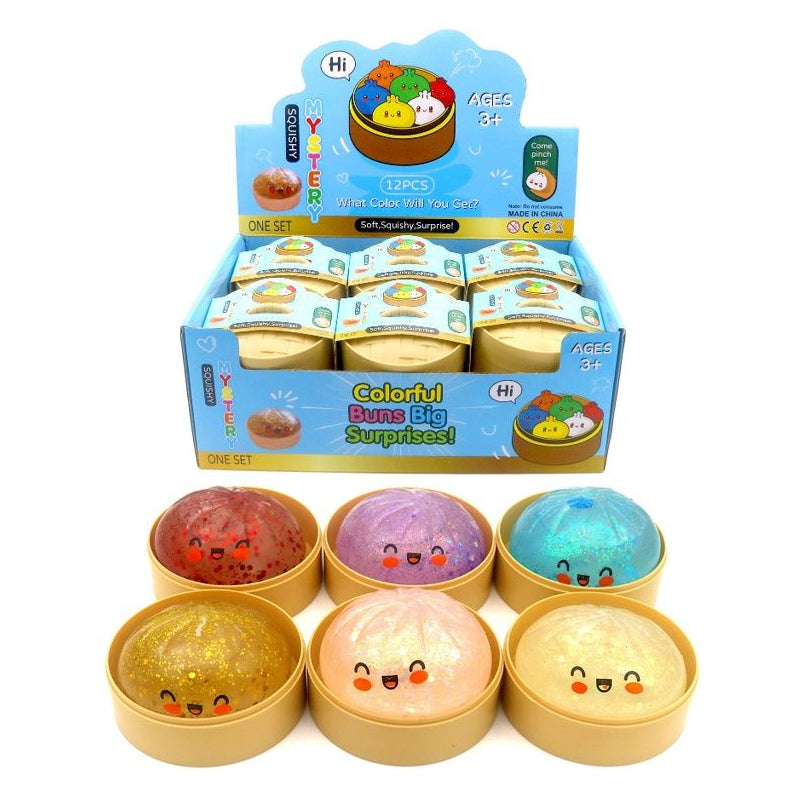 Glitter Squishy Dumpling - 1x Surprise kleur Squeezy