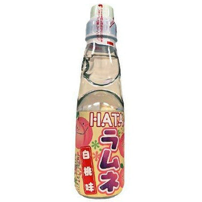 Ramune White Peach Japanese Soda drink