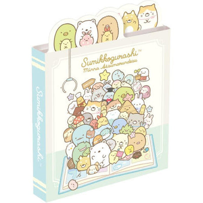 Uitklapbaar Memoblok Klein - Sumikkogurashi Everyone Gathers - All Stars