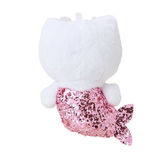 Sanrio Plush Keychain - Hello Kitty Glitter Mermaid - Pink