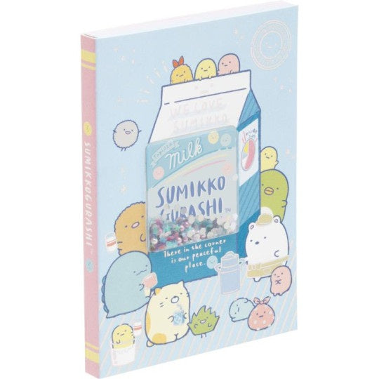 Memoblok Medium Shaking Glitter - Sumikkogurashi Milk