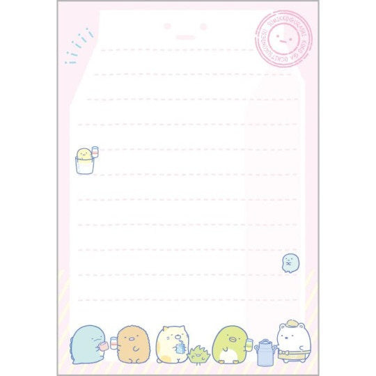 Memoblok Medium Shaking Glitter - Sumikkogurashi Milk