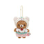Rilakkuma Chairoikoguma Plush Keychain Bagcharm - Full of Strawberry Day