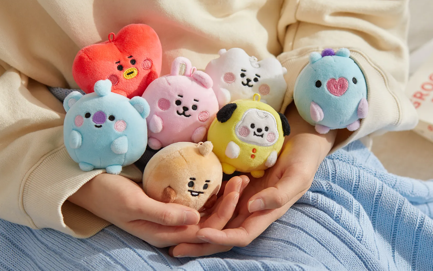 BT21 Plush Pong Pong - Baby RJ