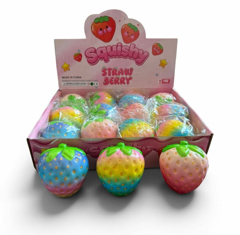 Squishy Rainbow Strawberry - Slow Rising - 1 PCS