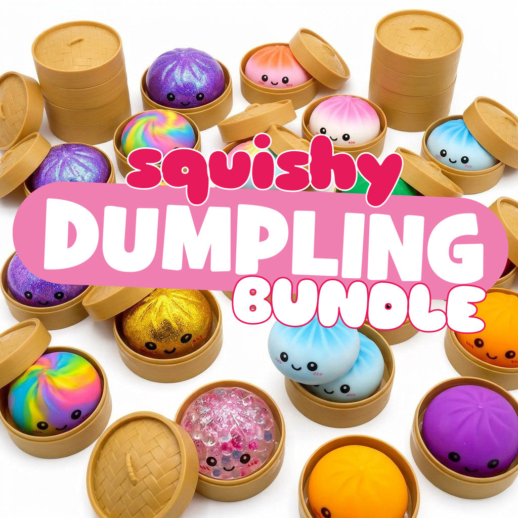 Squishy Dumpling Surprise Voordeelbundel - 3x Surprise Squeezy Dumpling