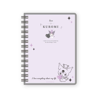 Sanrio Notebook A6 met Ringband - Kuromi - Heart