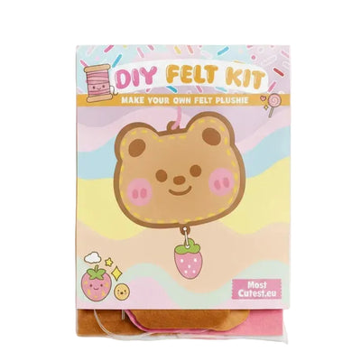 DIY Felt Kit - Make Your Own Kawaii Bear Plushie