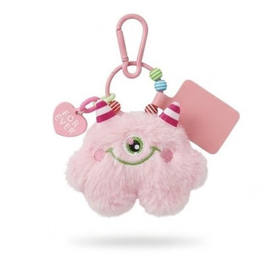 Plushie Fluffy Monster Keychain - Kies je kleur