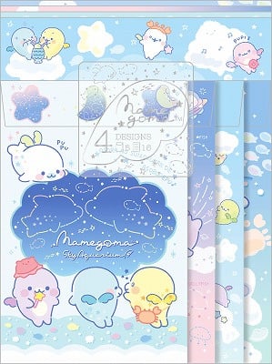 Briefpapierset San-X Mamegoma - Sky Aquarium