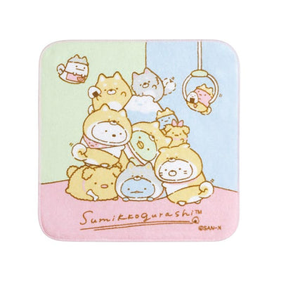 Mini Handdoekje 21 x 21 cm Sumikkogurashi - Shiba Dog theme