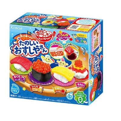 Kracie 8 PCS Set Sushi Cake Rainbow Gummy Oekaki Popin Cookin